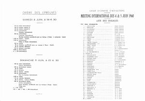 LOA G ORAN 4 ET 5 JUIN 1960 MEETING INTERNATIONAL D ATHLETISME   (3)